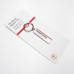 Cardiff Central Metal Keyring